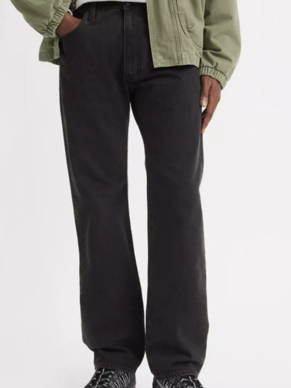 Levi's Premium Men 555 Relaxed Fit Straight Leg Zip Fly Jeans 31x30 Black NWT